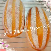 Snapdishの料理写真:ゆっこのメープルミルクハース♡レシピあり 󾭨