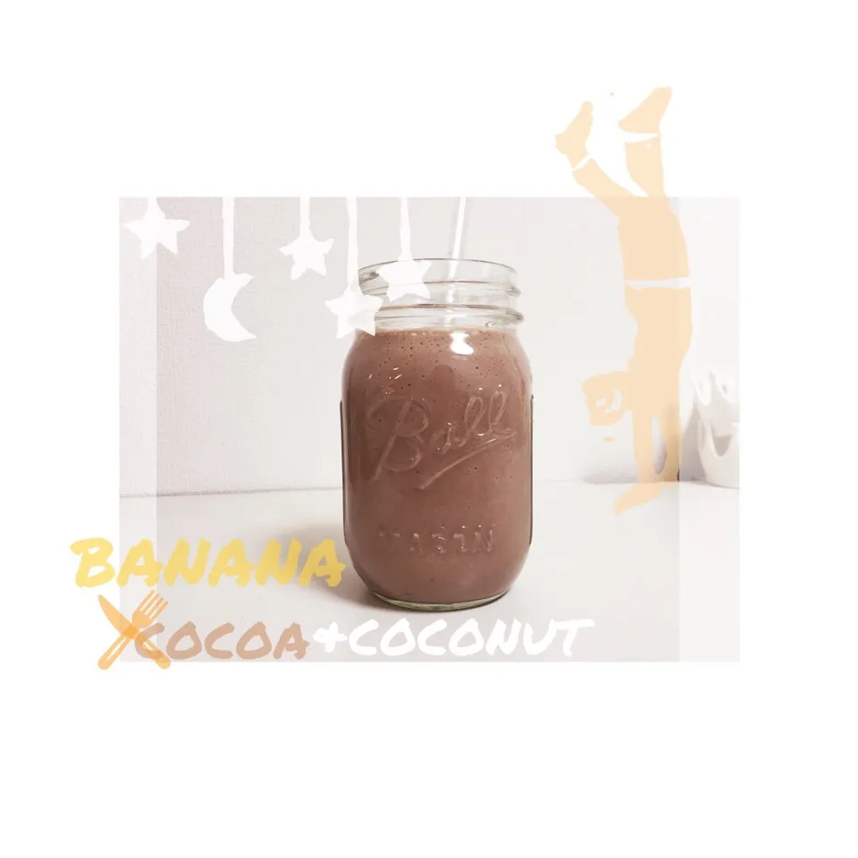 banana chocolate Frappucino🍌💕|kaaaaaamさん