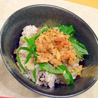 Snapdishの料理写真:梅肉シーチキン丼|Kzさん