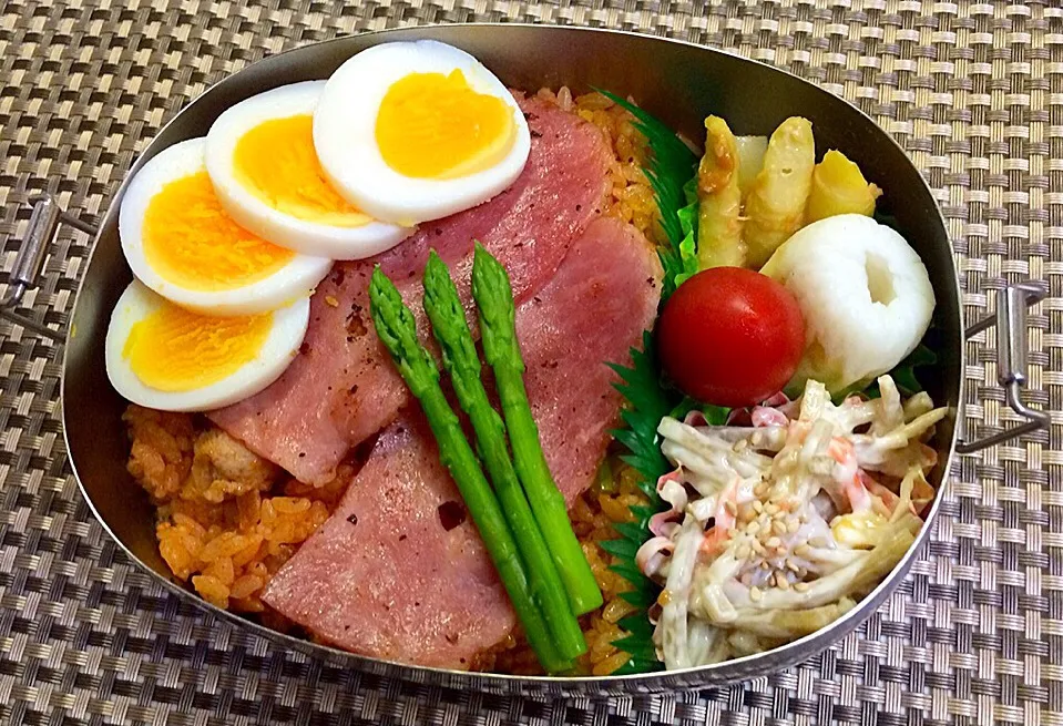 昼弁。ピロちゃんの真似っこ弁。|モナママさん