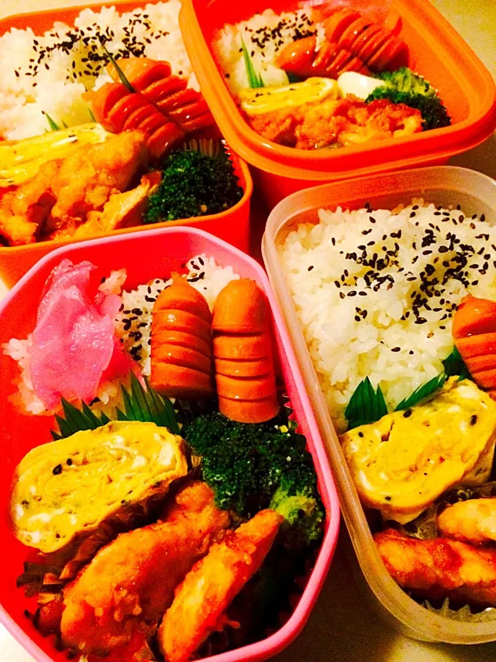 四人のお弁当|りんさん