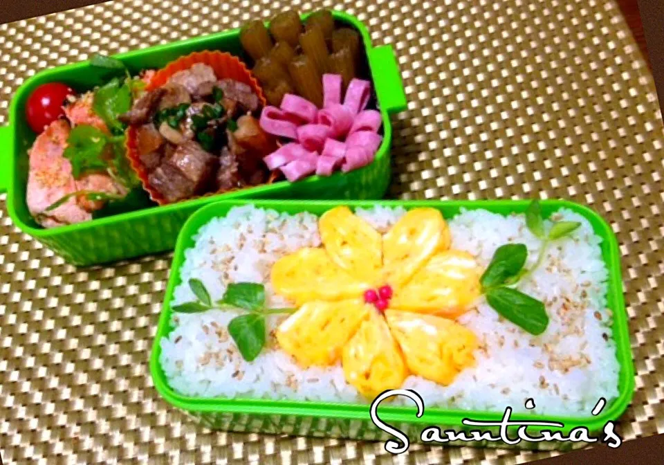 ✨Today's Lunch...フラワーエッグ弁当🍱✨|🌺Sanntina🌺さん