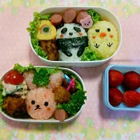 Snapdishの料理写真:長女遠足弁当♪|Yoshikaさん