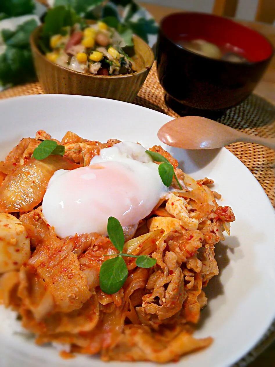 豚キムチ丼♪|あゆさん