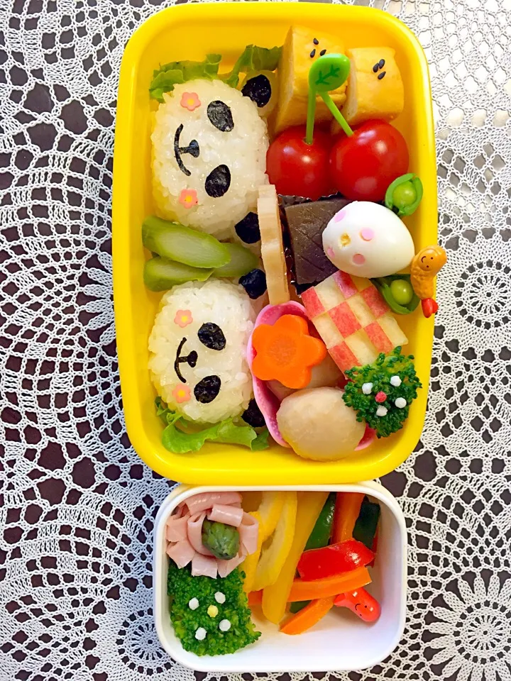 Snapdishの料理写真:野菜いっぱいヘルシー弁当|Rinaさん