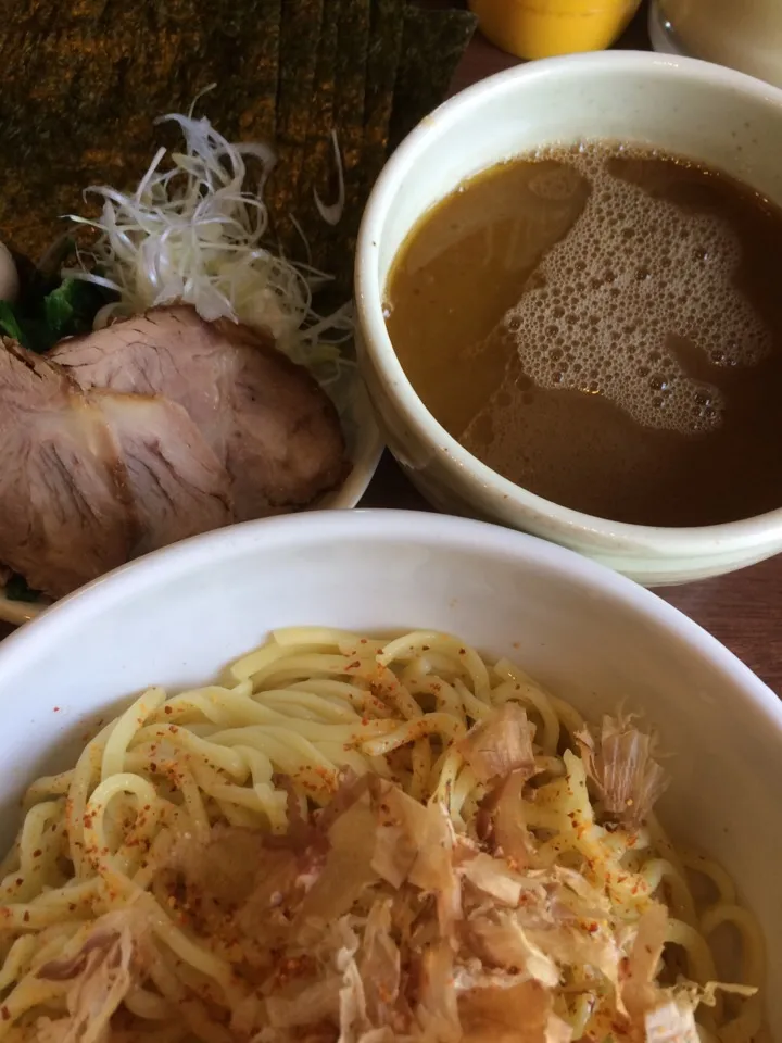 Snapdishの料理写真:醤油つけ麺(にんにく油)|Yoshiさん