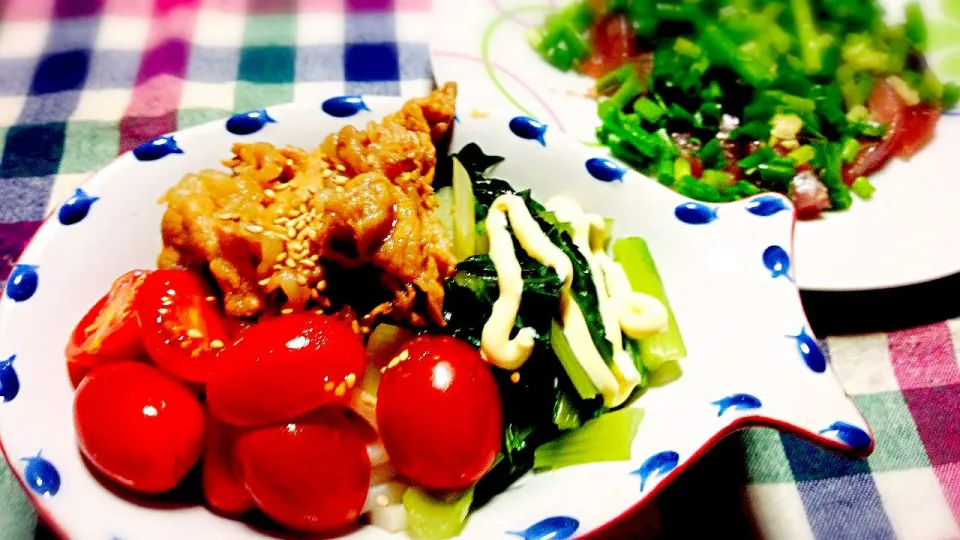 うまうま(*^o^*)香味豚うどん♪とカツオのたたき☆彡|ぎるママさん