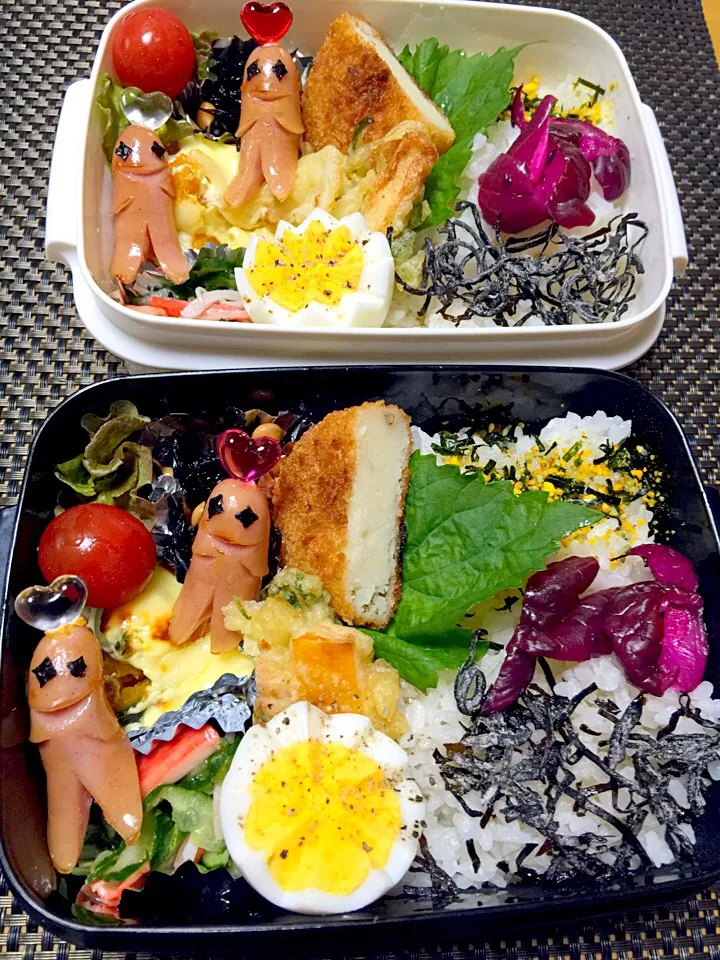 Snapdishの料理写真:息子&旦那弁当|miyukiさん