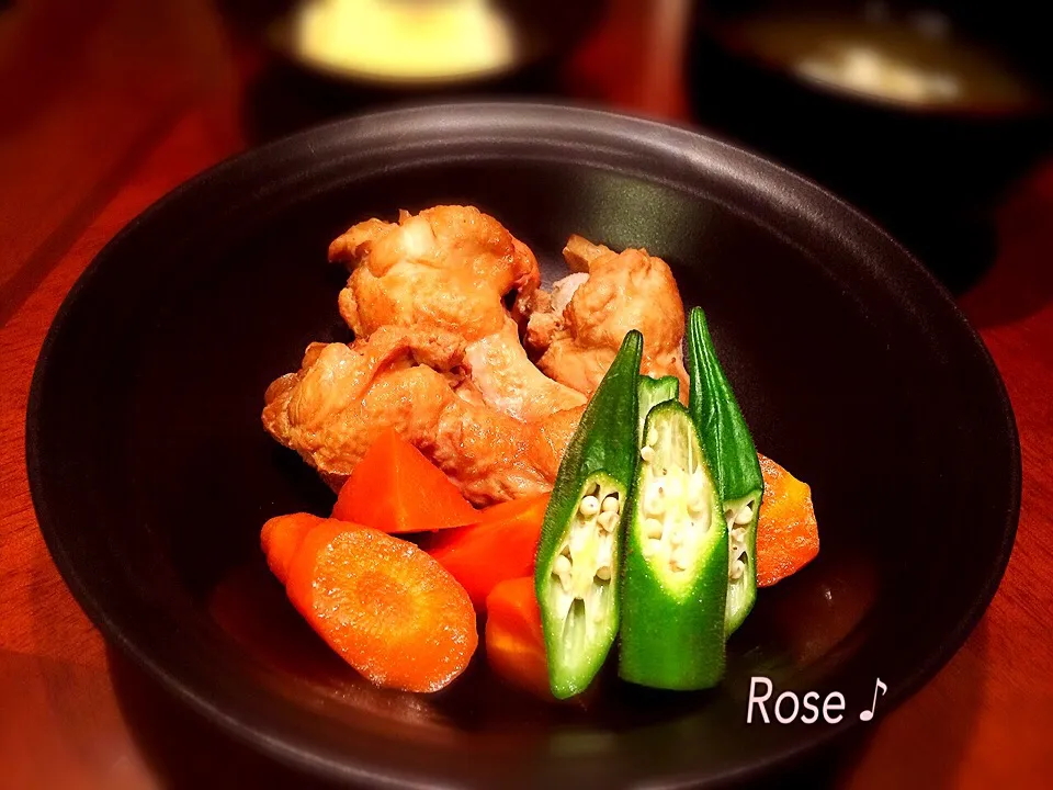 手羽元の黒酢煮|72roseさん