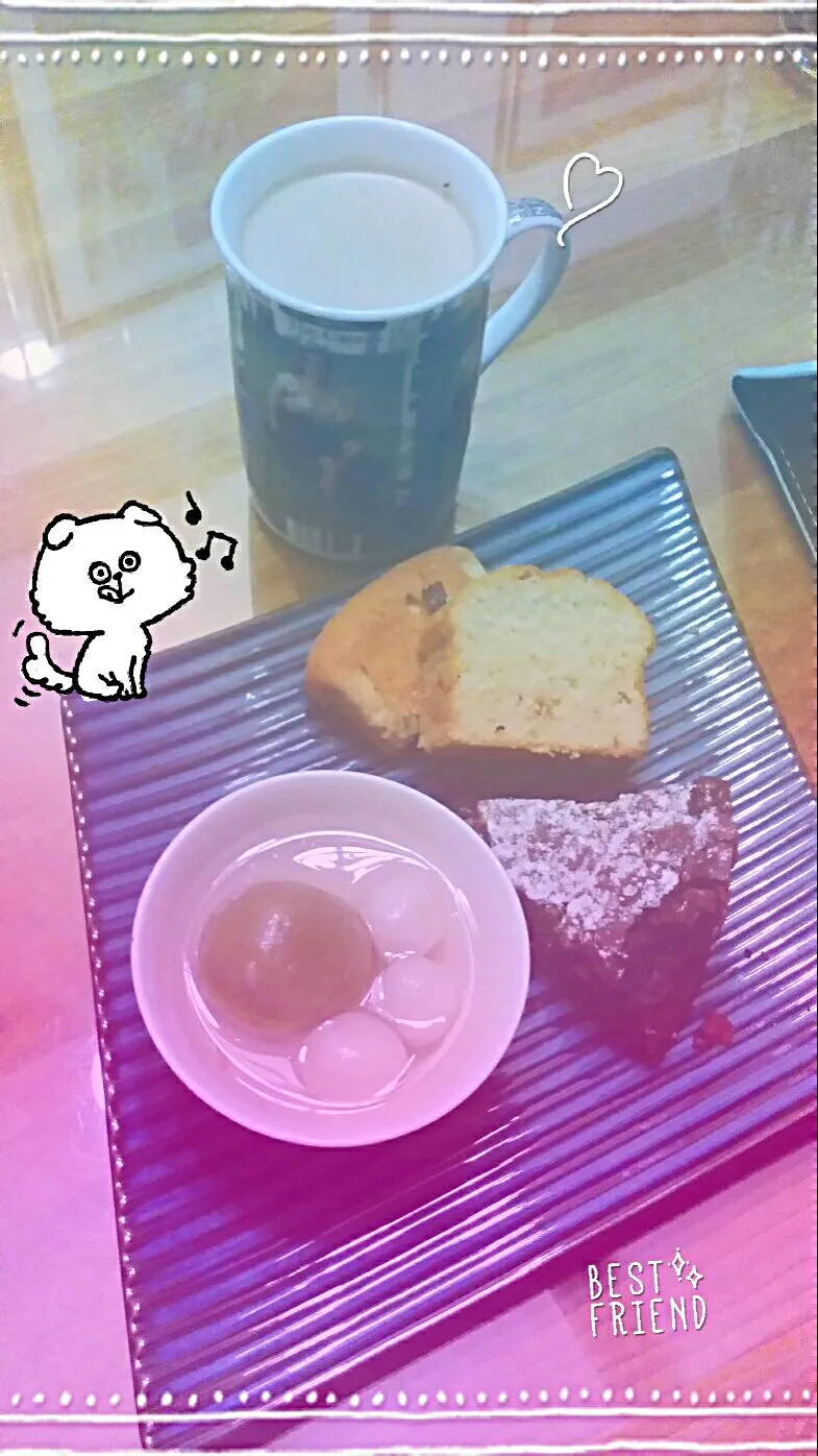 #flourlesscake #hotchoco #buttercake|pqtrangさん