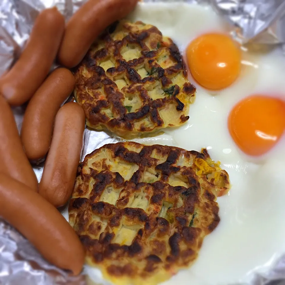 ウィナー、目玉焼き、練り物|Sakura.Kさん