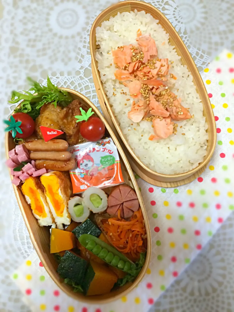 鮭ほぐし弁当～(*^o^*)／~~~|まぁちゃんさん