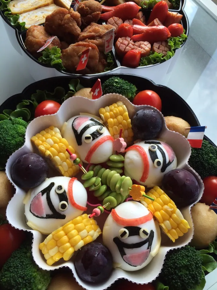 Snapdishの料理写真:妖怪ウォッチ ウィスパー 運動会 キャラ弁|Mami Sakakibaraさん