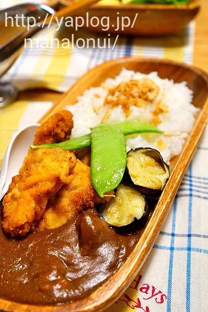 頂いた手作りカレーでカツカレー完成〜＼(^o^)／|ひこまるさん