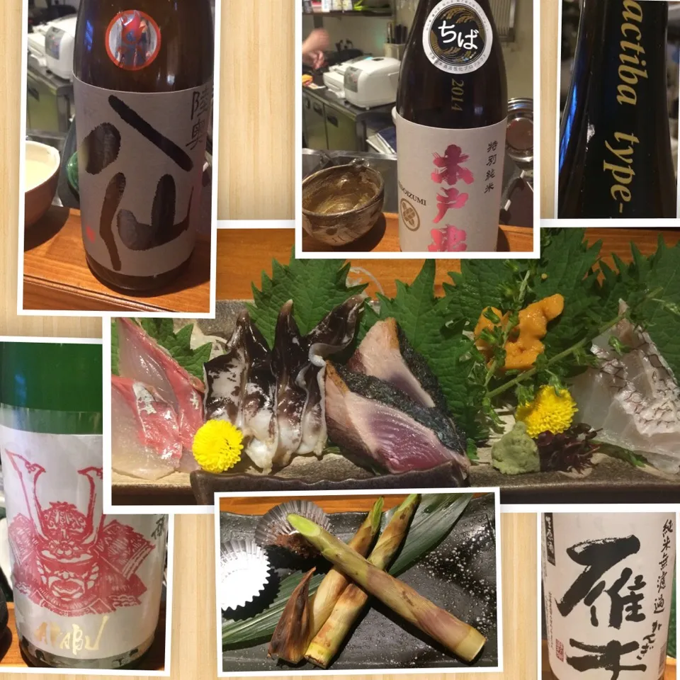 いろんな日本酒を美味しい料理でいただきました。牛料理は撮り忘れ(^^;;|uchikawa hiroshiさん