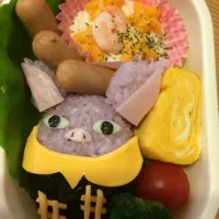 妖怪ウォッチ ヒキコウモリ キャラ弁|Mami Sakakibaraさん