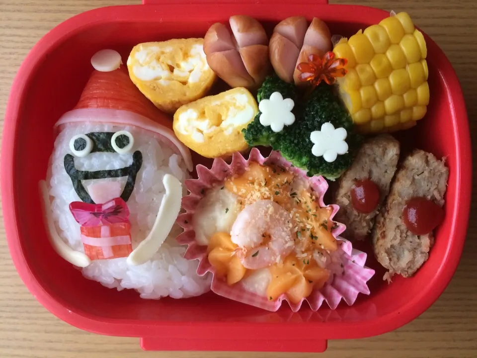 Snapdishの料理写真:妖怪ウォッチ ウィスパー Xmasプレゼント キャラ弁|Mami Sakakibaraさん