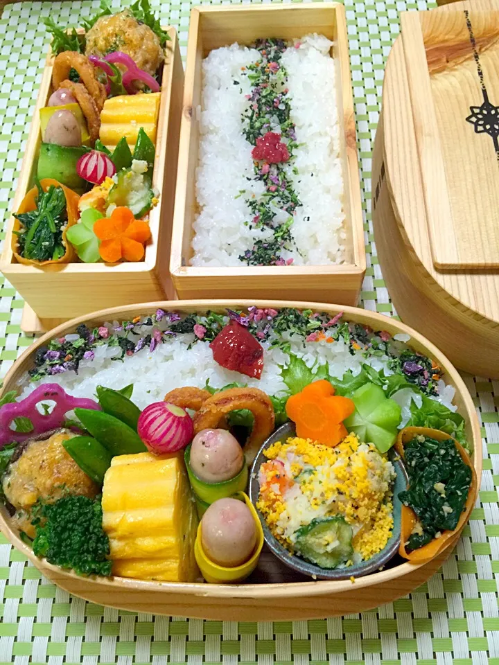 Snapdishの料理写真:金曜日のお弁当💖|Mayumi Konishiさん