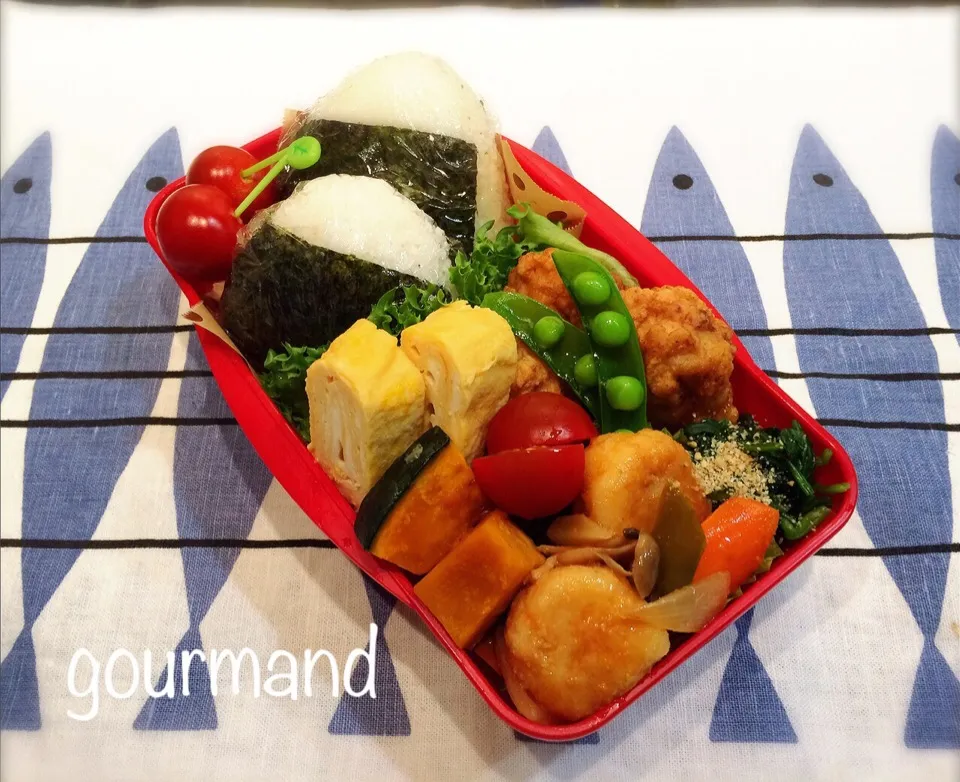 Snapdishの料理写真:2015.5.22 息子お弁当♪|プーティさん