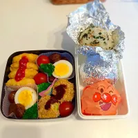 Snapdishの料理写真:親子遠足のお弁当(年中)覚書|miyaさん