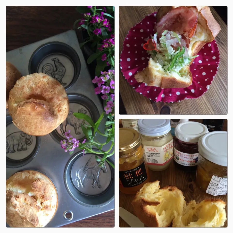 ポップオーバーをチャチャッと試食＊お〜！今後のサンドのアレンジの妄想膨らむ|みいさん