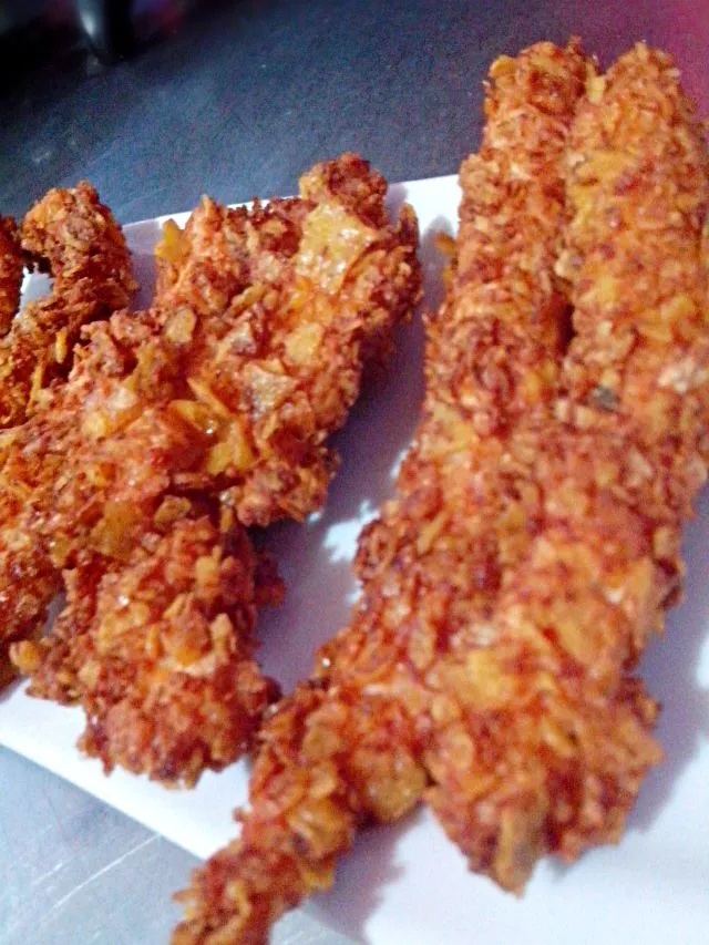 Dorito's crusted chicken strips|Abelさん