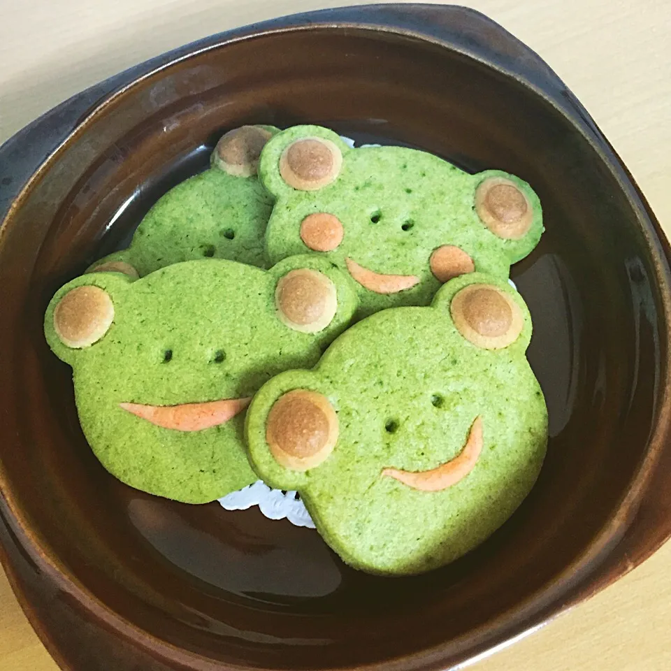 Snapdishの料理写真:カエルクッキー|ゆりゆりさん