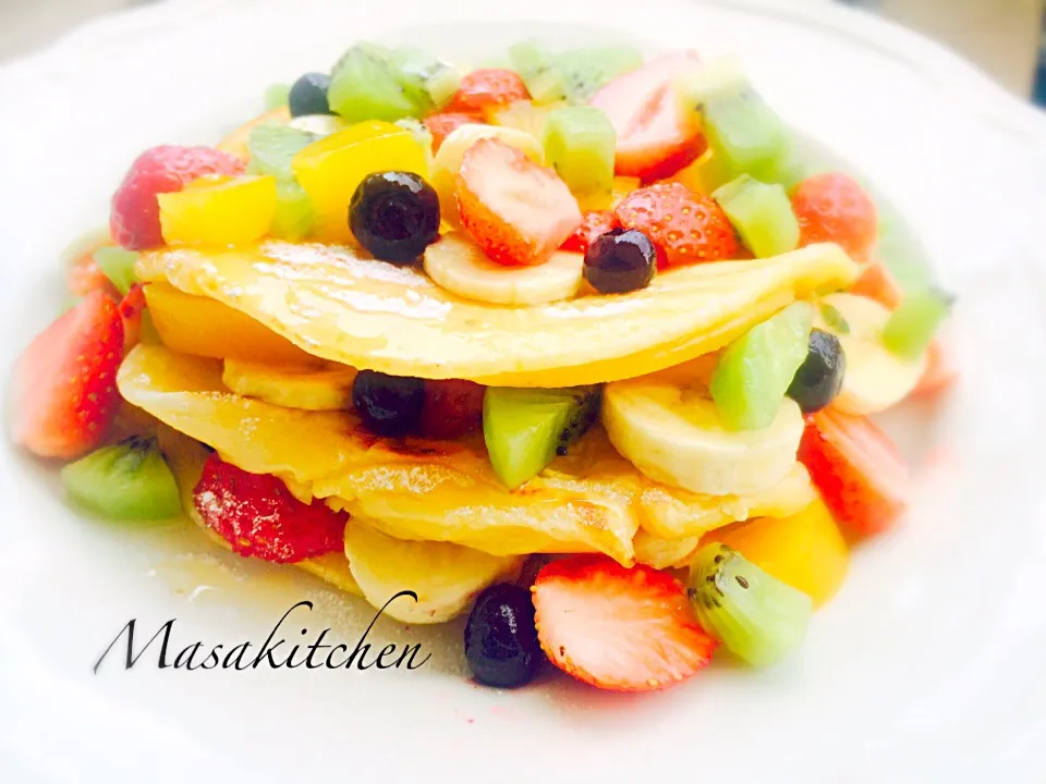 Fruits pancake breakfast|Masakiさん