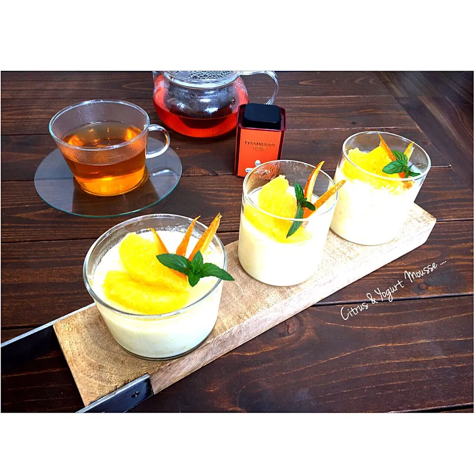 友美さんの料理 シトラス&ヨーグルトムース☆ Citrus & yogurt syllabub ☆|welcomeizumiさん