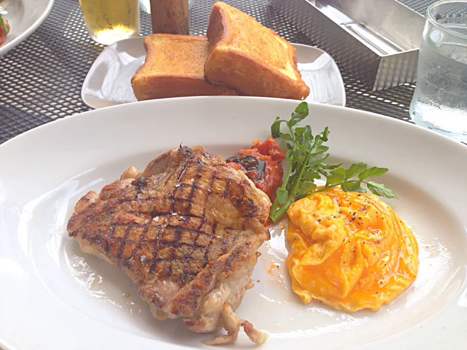 Grilled Chicken and French Toasts|chan mitsuさん