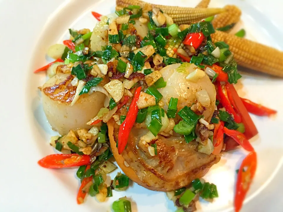 Scallops spicy steak|Marinさん