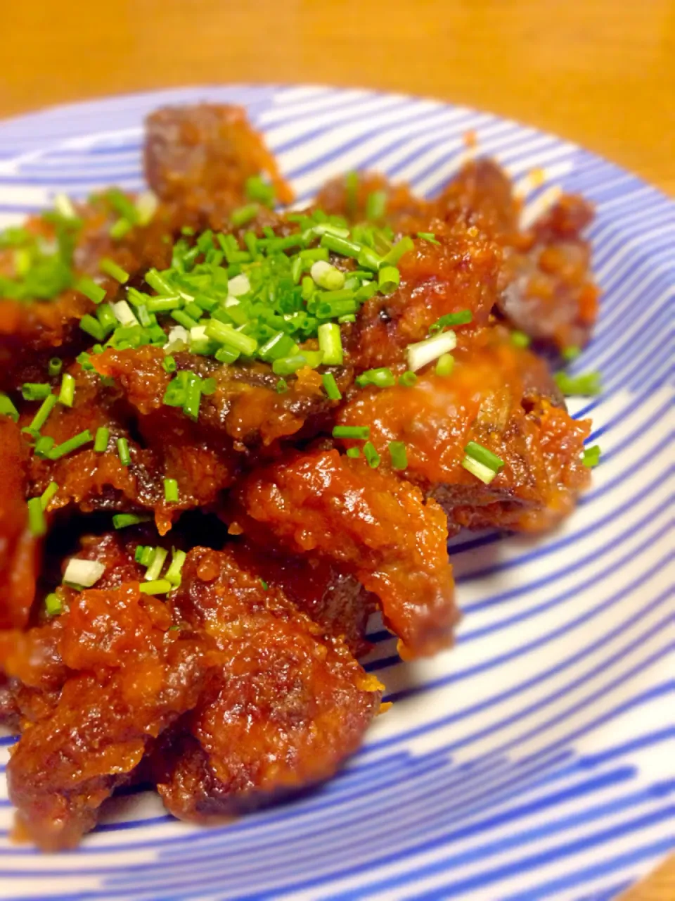 鶏レバーの唐揚げ＊ケチャップ仕立て|ひとやんさん