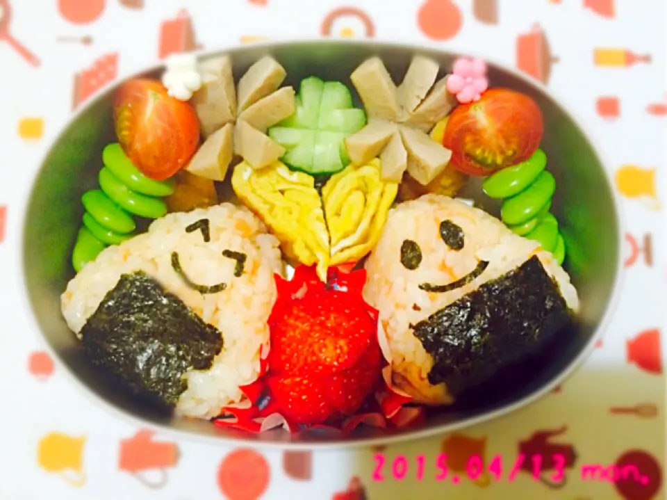 Snapdishの料理写真:2015.04/13✩⃛lunch box|かずままさん