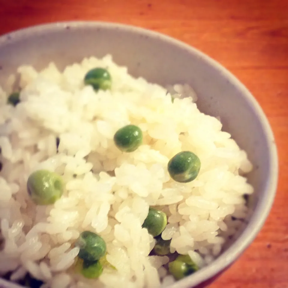 Snapdishの料理写真:5/23晩ごはん①『豆ご飯』|Kenji Kinoshitaさん