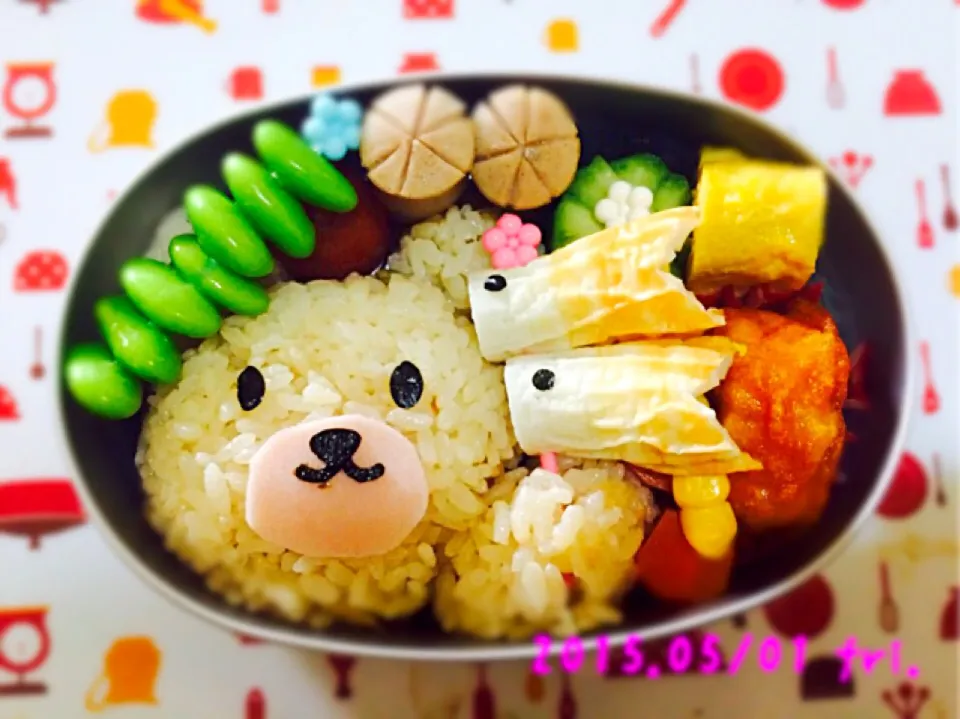 Snapdishの料理写真:2015.05/01❁lunch box|かずままさん