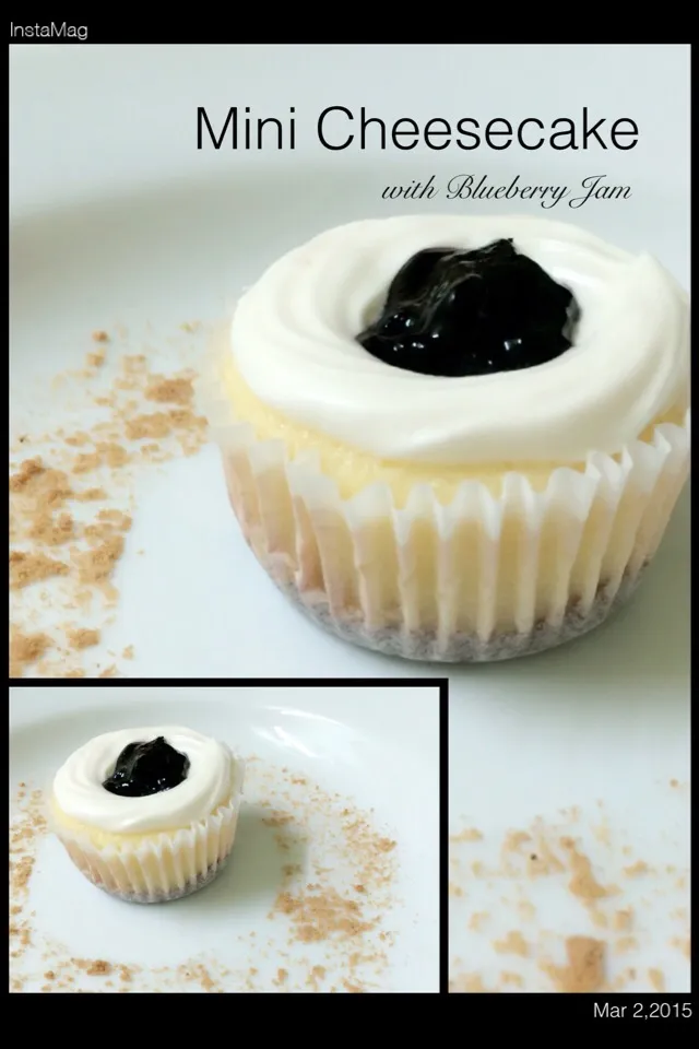 Cheese cupcake with Blue Berry Jam 😱|jovelyn cortesさん