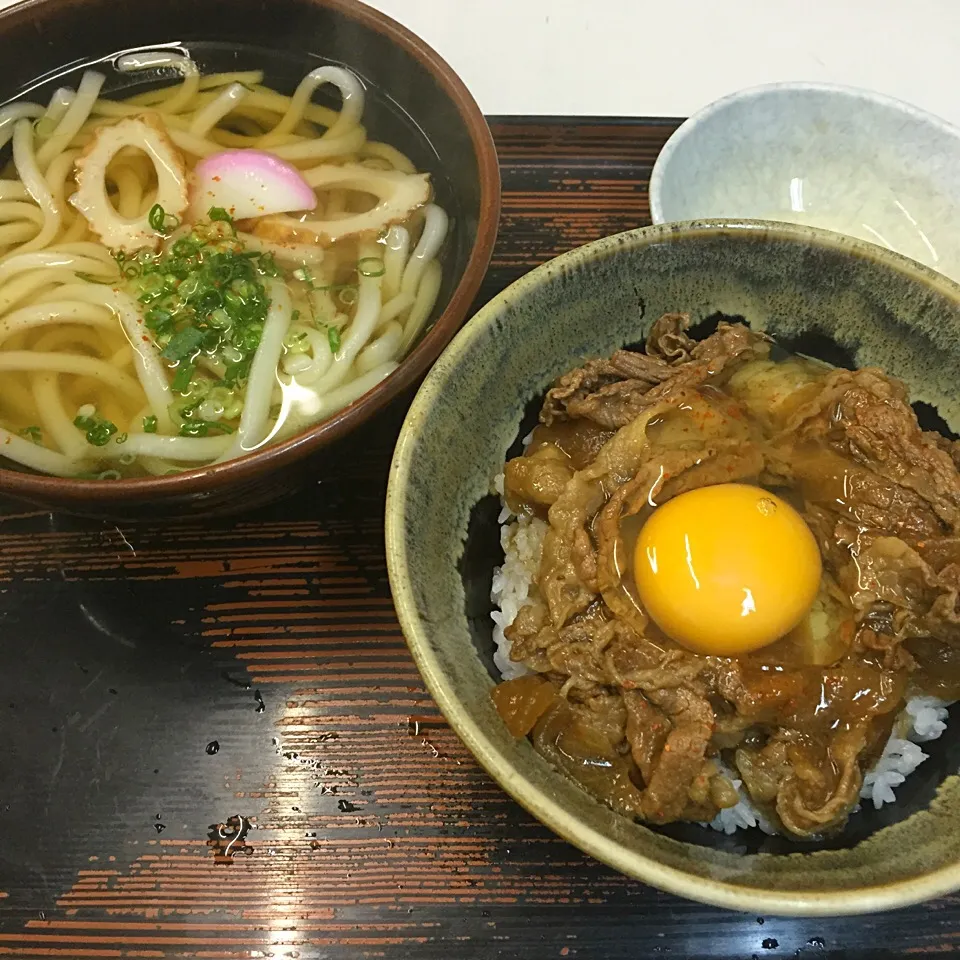 牛丼うどんセット 卵|maixx ใหม่さん