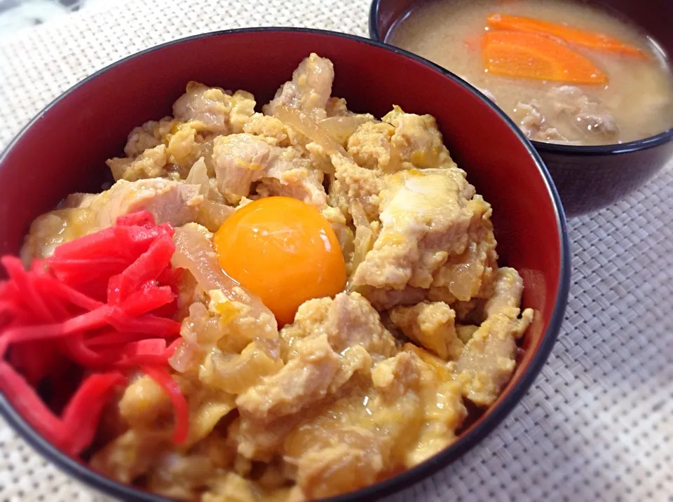 朝から親子丼🐣😋|アライさんさん