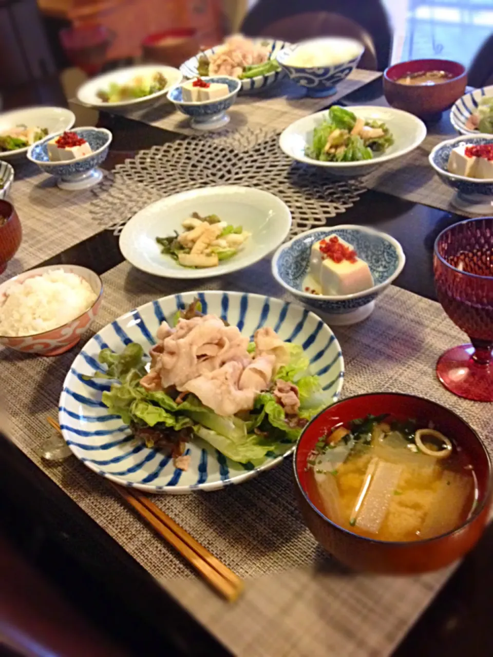 晩ご飯^o^|青い空さん