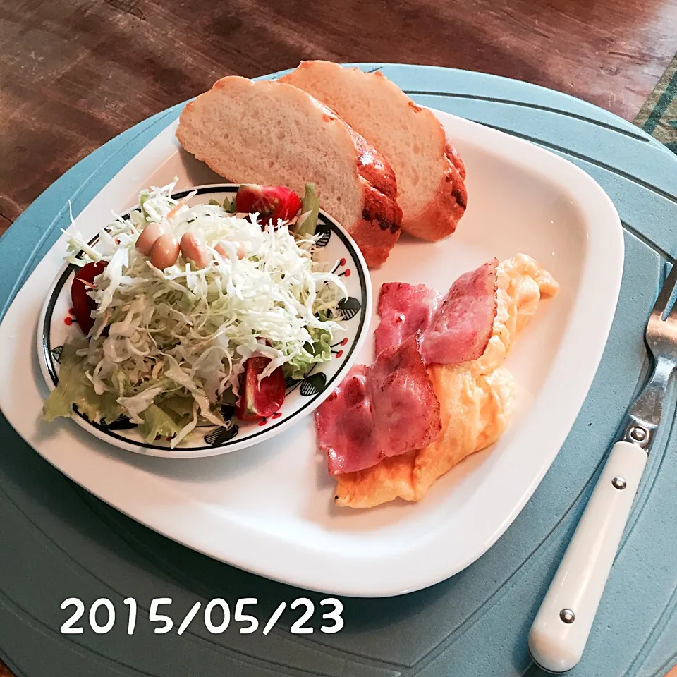 Snapdishの料理写真:朝ごはん 2015・5・23|ローゼルさん