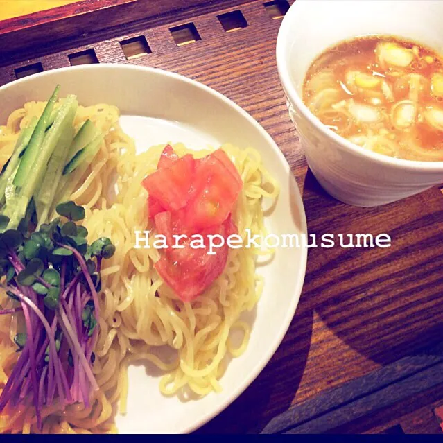 魚介系？柚子胡椒スープの                      冷やし つけ麺|おしぽさん