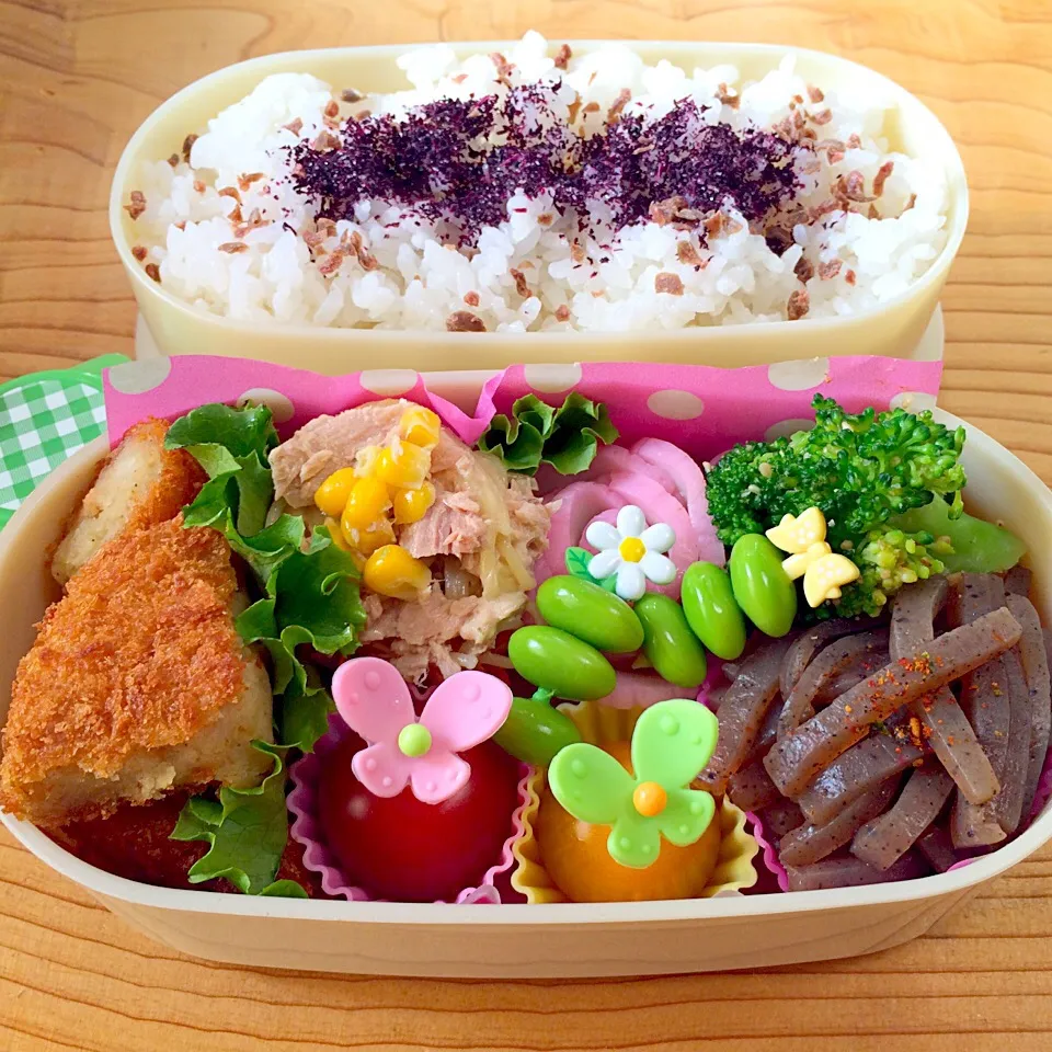 Snapdishの料理写真:コロッケお弁当♪|たるとさん