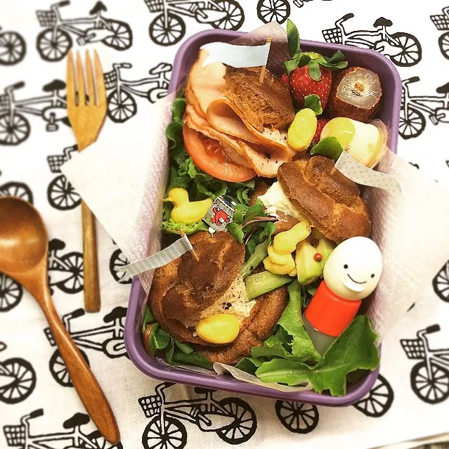 Chou'd wichs Lunch box. シュードウィッチ(シューサレのサンドイッチ)弁当|Yuka Nakataさん