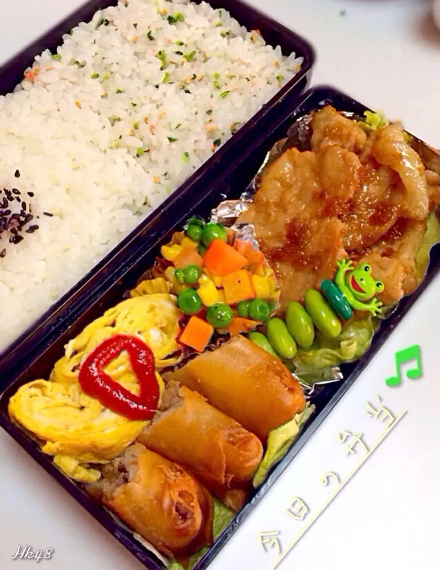 Snapdishの料理写真:豚しょが焼き弁当|Hazukoumamaさん