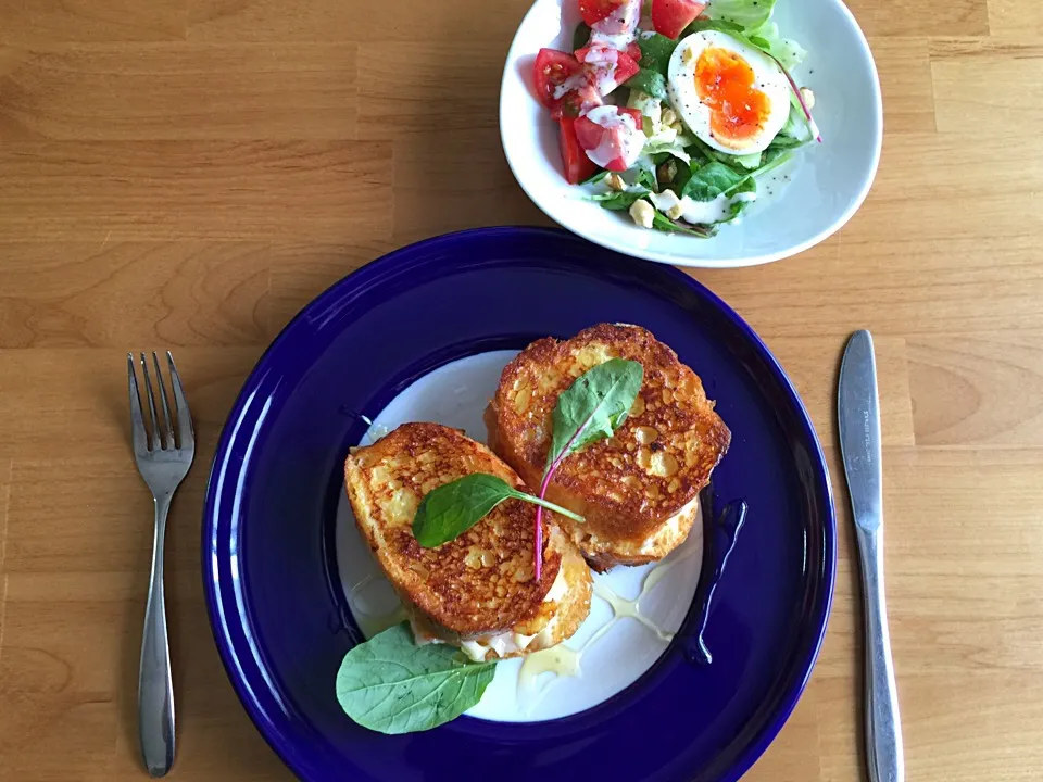 Snapdishの料理写真:クロックムッシュ風フレンチトースト❤️|さちこ(さがねっち)さん