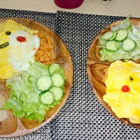 Snapdishの料理写真:オムライス★かわいい|りんぴい☆さん