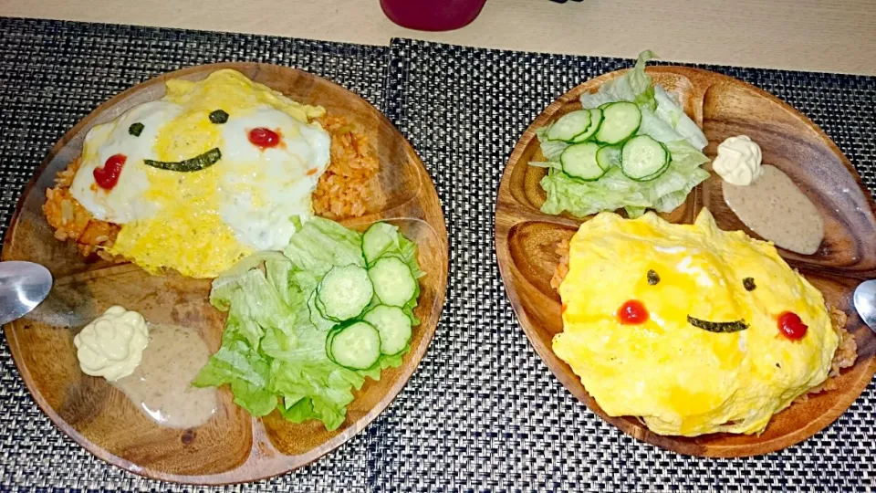 Snapdishの料理写真:オムライス★かわいい|りんぴい☆さん