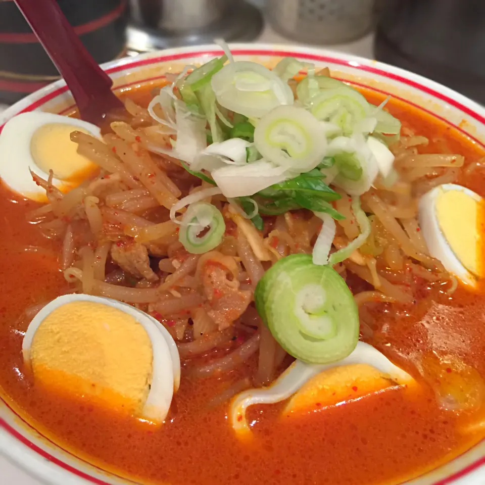 １年ぶりの蒙古タンメン。辛さ8の味噌卵麺|まあん👽さん