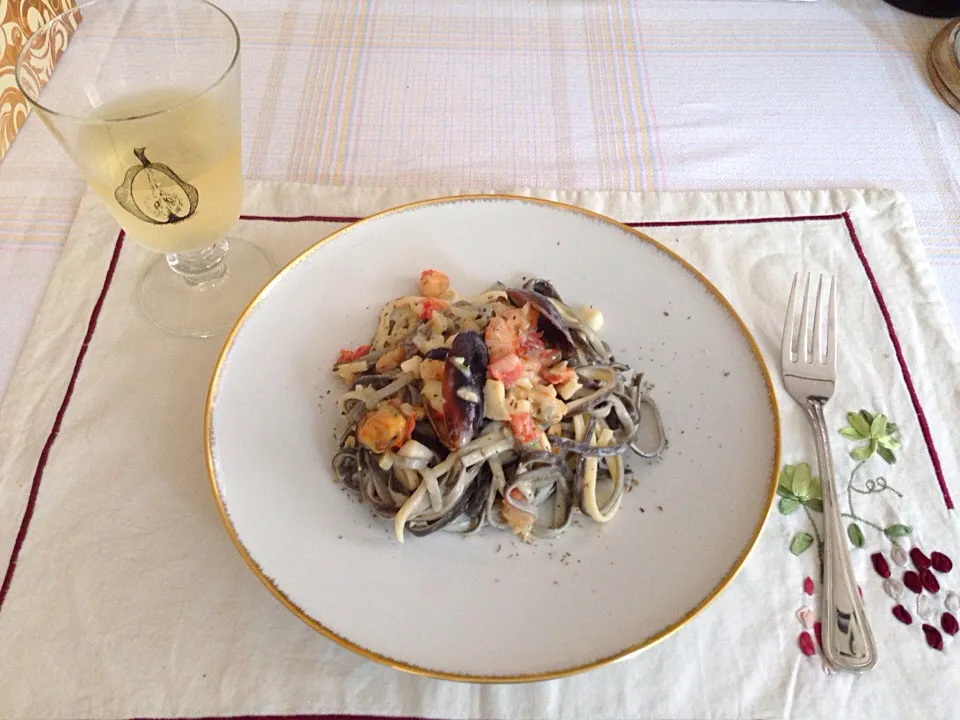 Pasta mit Meeresfrüchte auf chinesische Art|cong cong Qさん