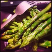 Snapdishの料理写真:#asparagi 😊|Sara Derudiさん